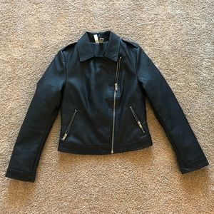 Forever21 black pleather jacket